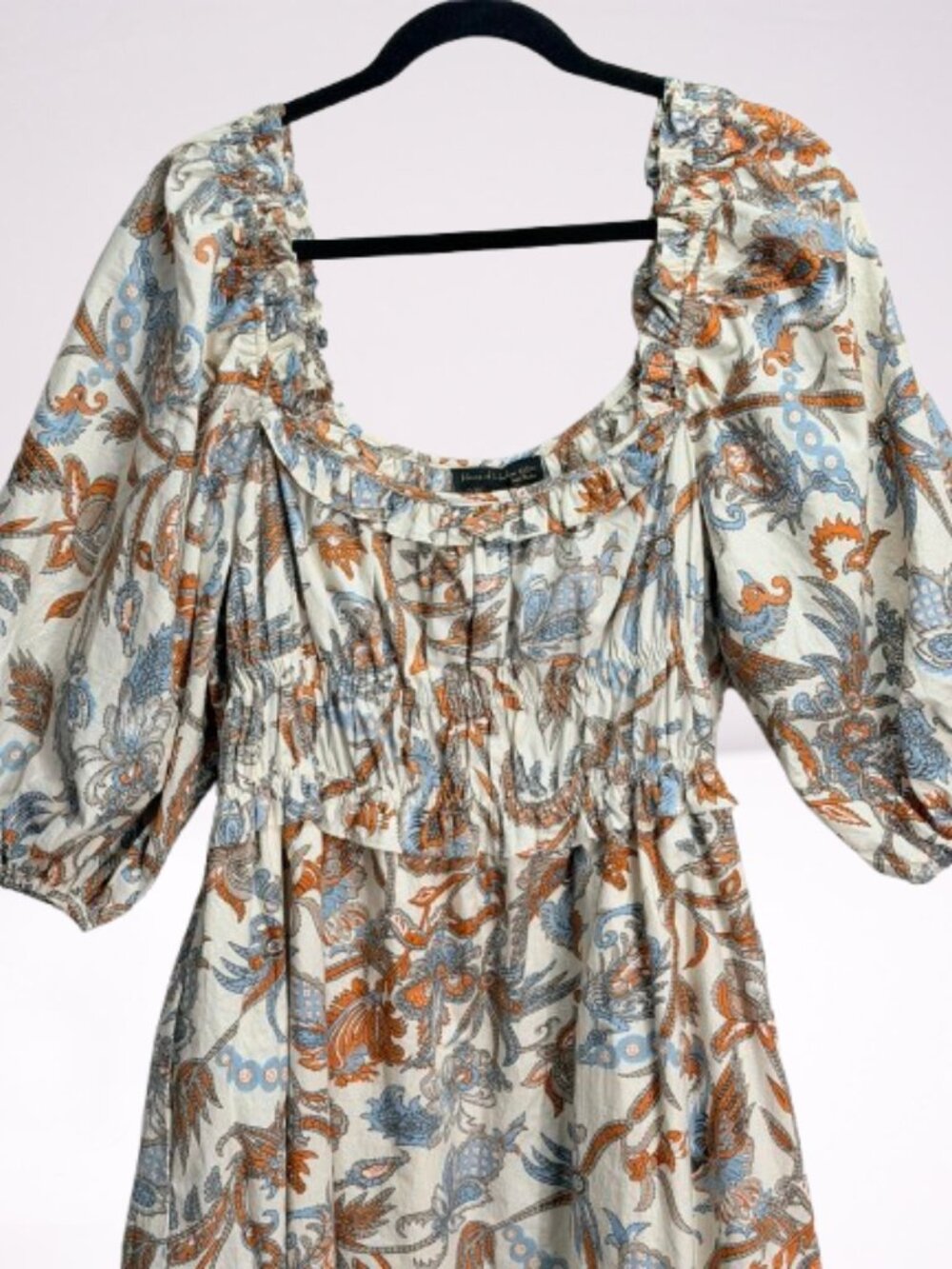 House of Harlow 1960 NWT Nicole Richie Puff Sleeve Cotton Floral Dress Size XL - Picture 5 of 10